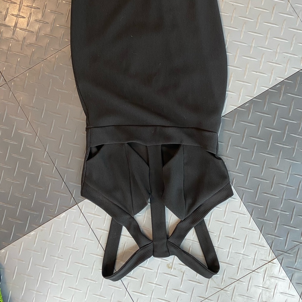 black cut out dress